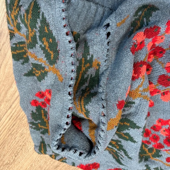 Cecilia Prado by Anthropologie Blossom Mock Neck Sweater Womens Medium Brazil - Picture 9 of 12